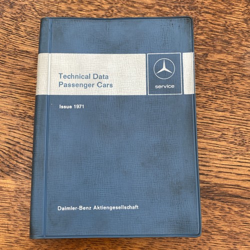 Mercedes technical data book - technical,