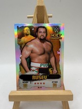 Rusev 2016 Topps WWE Slam Attax Takeover Card no 44 Wrestling Holographic