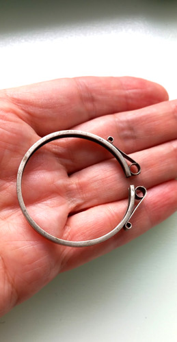 Sterling silver coin mount - sterling,