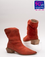 RRP€650 MARSELL Suede Leather Ankle Boots US6 UK3 EU36 Made in Italy