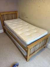 Oak Single Bed with Pull Out