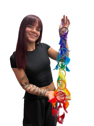 Rainbow dreamcatcher wall - rainbow,