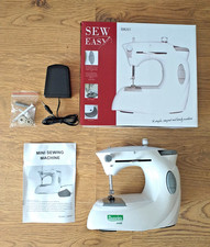 Dunelm Mill Sew Easy Mini Sewing Machine Compact With Extras includes Batteries
