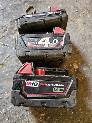 Milwaukee m18 18v batteries - 18v,