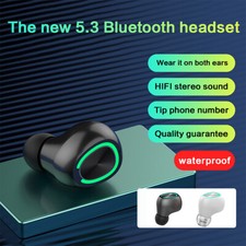 Single-Ear Bluetooth 5.3 Wireless Earbud Earphone Mini In-Ear Headset Earpiece