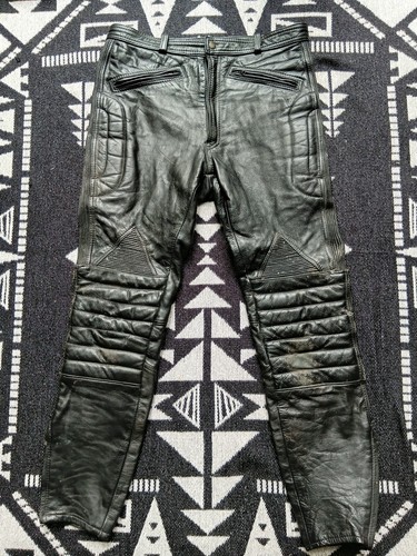 Leather motorcycle trousers - leather,