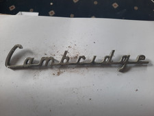 Austin Cambridge Mk2 car boot emblem badge 1970s Chrome vintage