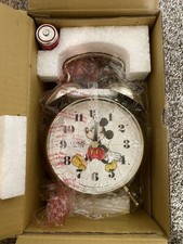 Vintage Disney Mickey Mouse Lorus Quartz Alarm Clock - NEW IN BOX ! FREE SHIP !