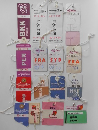 Vintage thai airways baggage - thai,