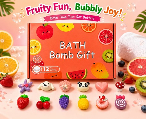Bath bomb gift set 12pcs - ,