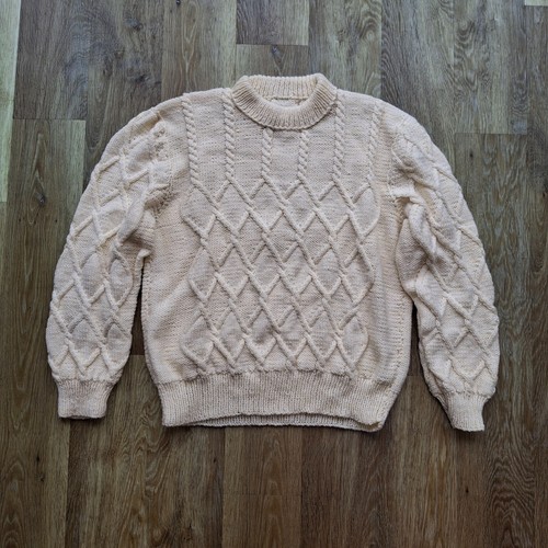 Hand knit wool - hand, aran
