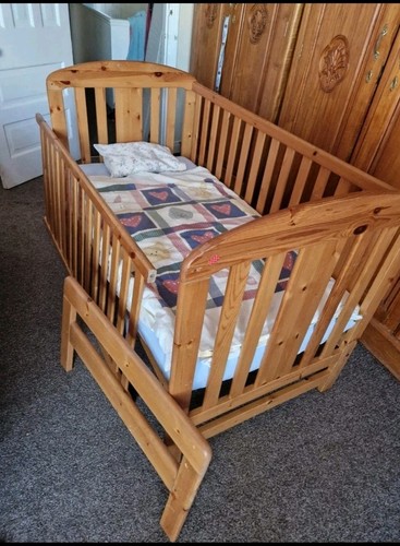 Elc pine cotbed mattress - pine, cotbed,