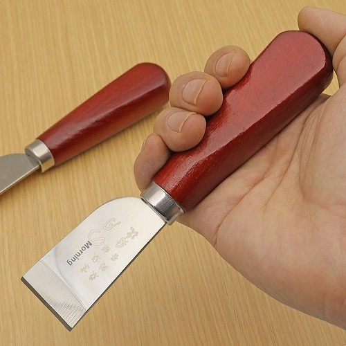 Leather skiving knife cutting - leather,