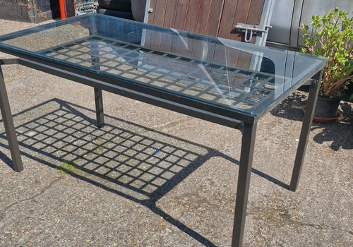Glass topped ikea granas - glass,