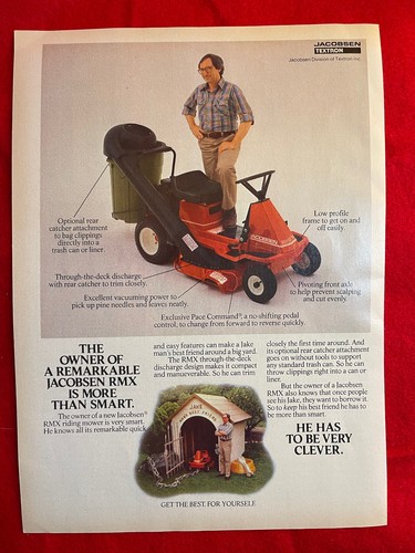 Vintage 1981 jacobsen - jacobsen, rmx
