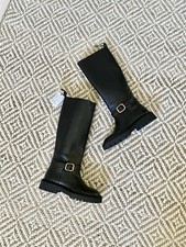 Zara Black Leather Buckled