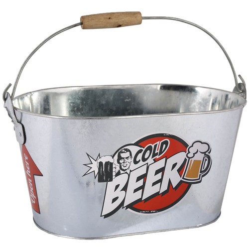 Large metal ice bucket - large,