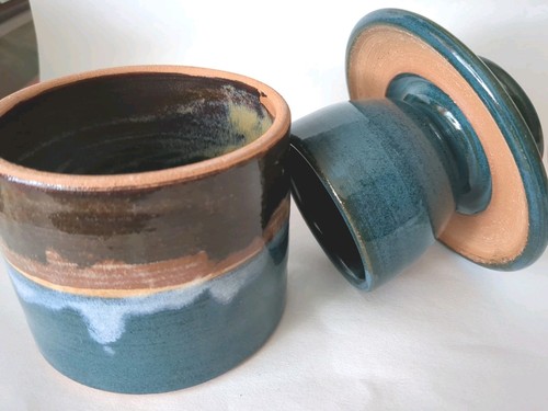 French butter keeper - butter, stoneware