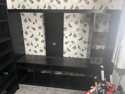 Ikea black lappland storage - ikea, tv