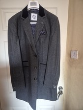 Dark grey   3/4 CROMBIE COAT