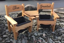 Nan & Grandad Love Chair Planters