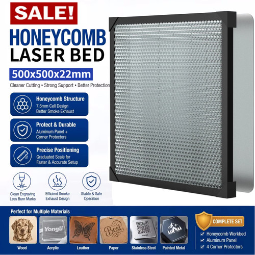Honeycomb laser bed 500 - x,