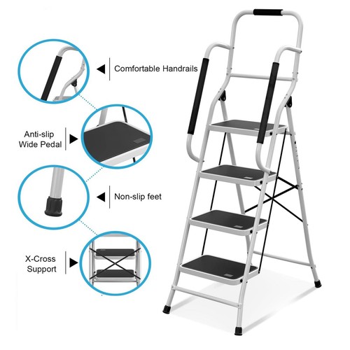 Step ladder folding safety - step,