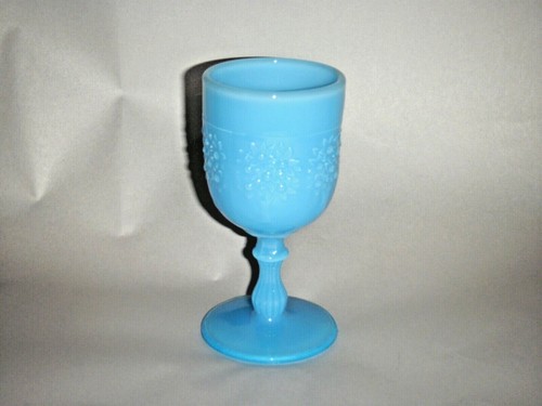 Fenton blue glossy - milk, glass