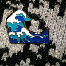 Cool Water Wave Enamel Pin