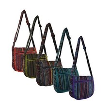Woven Cotton Shoulder Bag Fair Trade Hippy Boho Ethnic