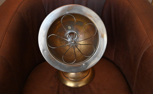 Upcycled steampunk heatlamp - upcycled,
