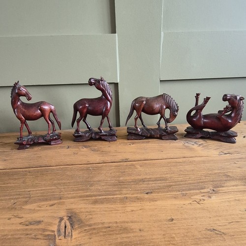 Carved wood horse - carved,