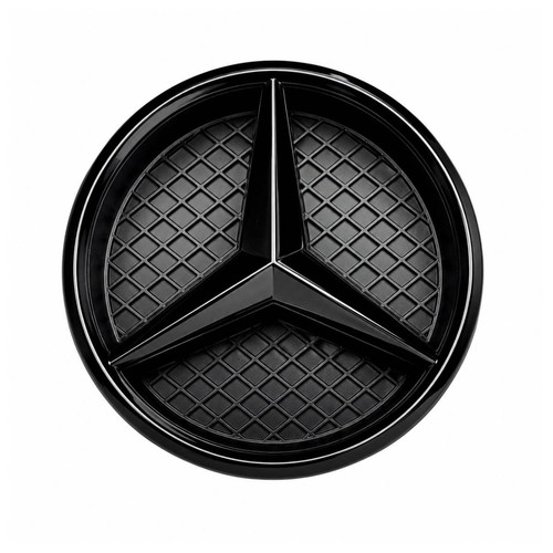 Front grille black - front, emblem