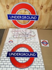 London Underground Metal Signs