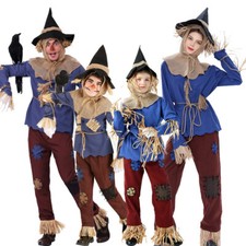 Cosplay The Wizard of Oz The Scarecrow Adult Kids Costumes Halloween Party Suits