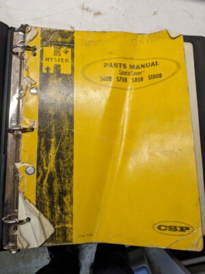 Hyster fork lift - lift, parts