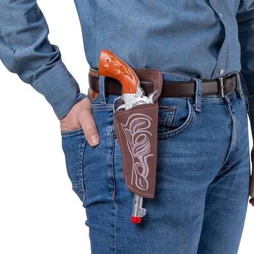 Mens brown plastic - brown, cowboy