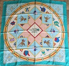 VTG RARE Moet Champagne Stakes Jockey 🏇 Handmade Carre Silk Scarf  Square MINT
