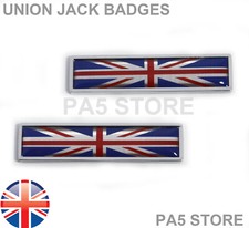 2x Union Jack Chrome Wing