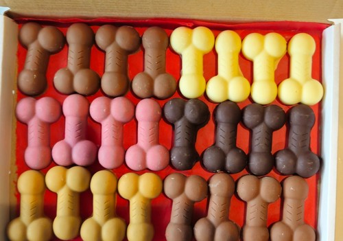Assorted chocolate penis willy - penis,