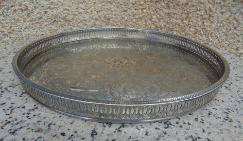 Vintage silver plated gallery - vintage,
