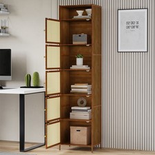 2-6 Tier Bamboo Bookcase with