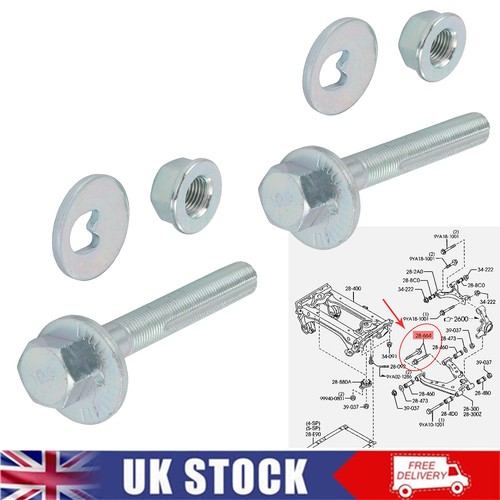 Alignment bolt camber adjuster - bolt,