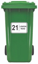 8x Premium Wheelie Bin Numbers