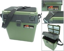 Fishing Seat Box & Tackle Box. Padded Strap & Seat Pad RODDARCH TOUGH BOX Brand