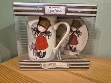 New Santoro Gorjuss Collection Purrrfect Love Boxed Mug & Coaster Set Gift