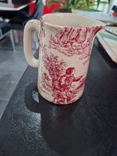 Pink Toile de jouy cream milk