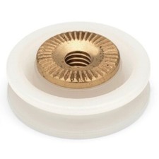 2 x Replacement Shower Door Rollers/Runners/Wheels V Grooved 19mm Dia LUX6