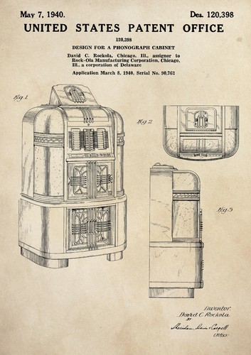 Patent print jukebox - print,