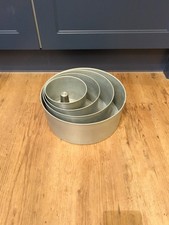 4 TIER ROUND WEDDING CAKE TINS 6" 8" 10" 12" - extra deep